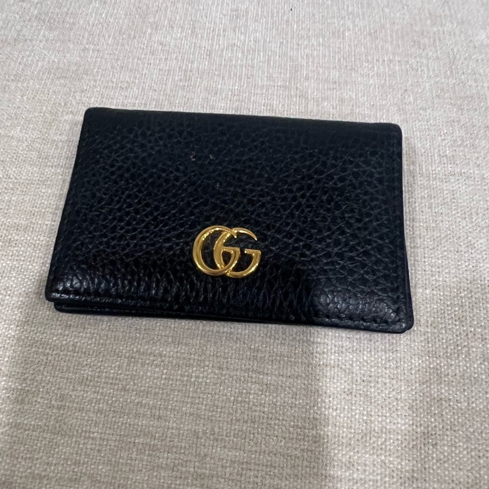 Gucci black card holder